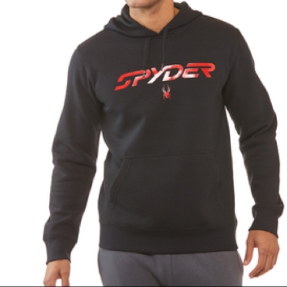 NWT 💥Spyder Signature Hoodie - Black - Picture 4 of 9